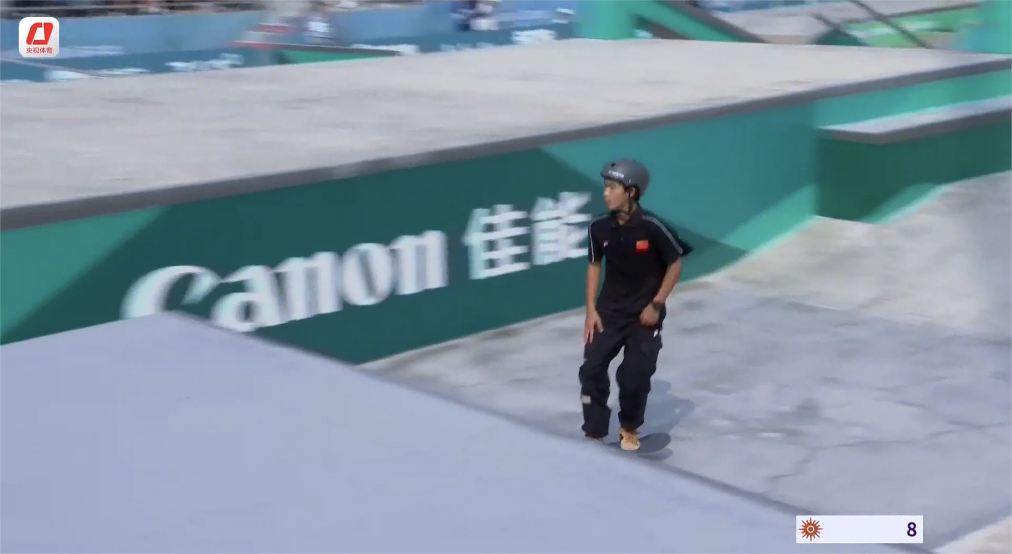 张杰夺得杭州亚运会滑板男子街式金牌