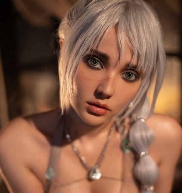 乌克兰美女COS《博德之门3》影心：半透长裙前凸后翘