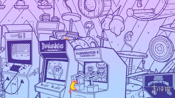 终极萌宠寻物游戏《电玩街机满是猫》免费登陆Steam