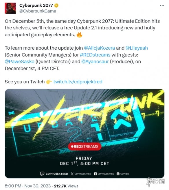 游侠晚报:12月上旬XGP新增游戏曝光 森林之子将结束EA