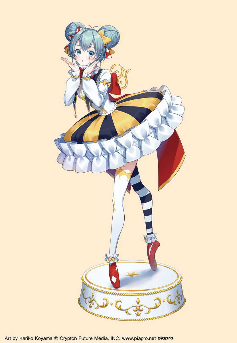 超可爱的小丑小姐！初音未来EXPO 2023 VR衣装手办
