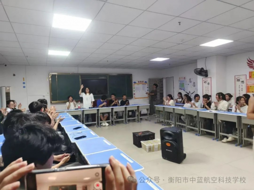 衡阳市中蓝航空科技学校职教高考高三学子掀起独特学习风潮