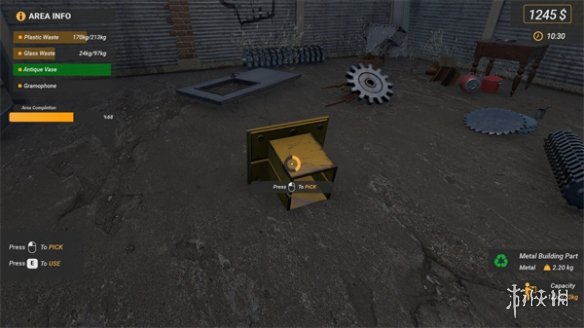 模拟经营游戏《垃圾回收中心模拟器》上架Steam页面