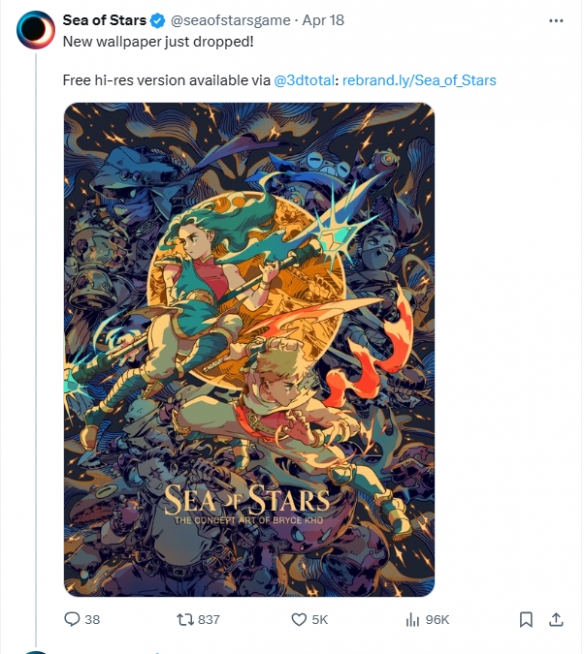 《星之海》官方分享全新高清艺术壁纸：画风十分精美!
