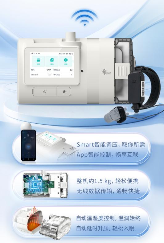 怡和嘉业E5系列睡眠呼吸机获批上市，三大亮点守护安心睡眠