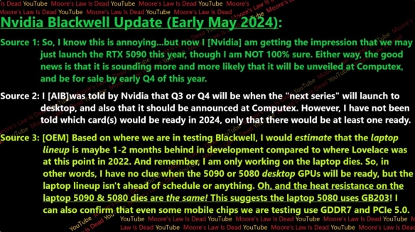 英伟达今年只发布RTX 5090！5月公开 第四季度发售