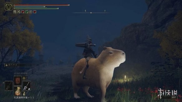 卡皮巴拉！《艾尔登法环》MOD将主角坐骑变成了水豚