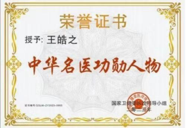 誉满杏林扬国粹 胸怀天下济苍生记中国顶级著名中医专家——王皓之