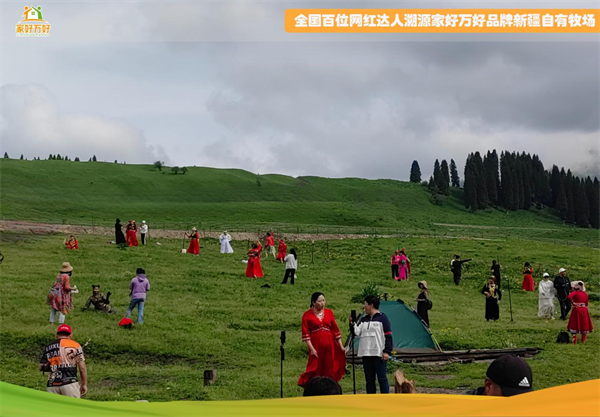 家好万好品牌工厂本源乳业质量月·全国百位网红达人溯源新疆自有牧场