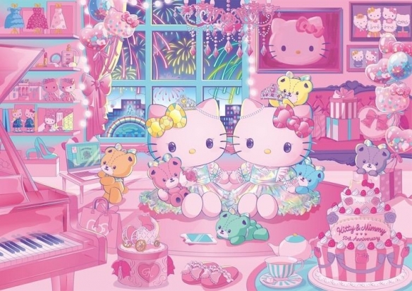 CLAMP为Hello Kitty50周年绘制魔法少女风格设定图公开