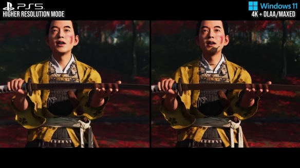数毛社《对马岛之魂》PS5 VS PC：PC版升级更显著！