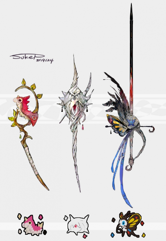 推特用户MonsterOfSukeP分享“宝可梦武器化设计”！