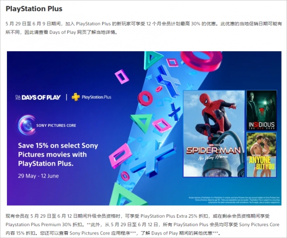29日起PS Plus新入籍会员享7折优惠 老会员升级有折扣