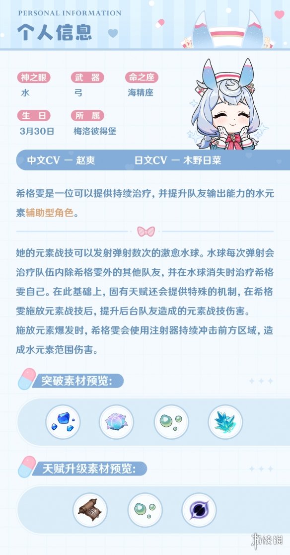 《原神》4.7 护士长“希格雯”角色介绍 PV公开！