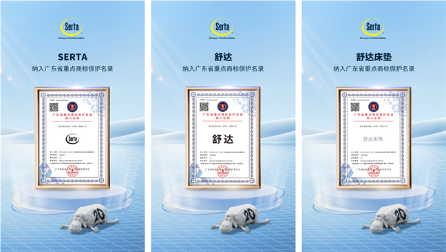 舒达品牌荣耀时刻：3大商标入选省级重点保护名录，彰显行业标杆实力