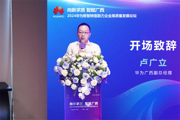 向新求质 智赋广西，2024华为数智转型助力企业高质量发展论坛在南宁举办