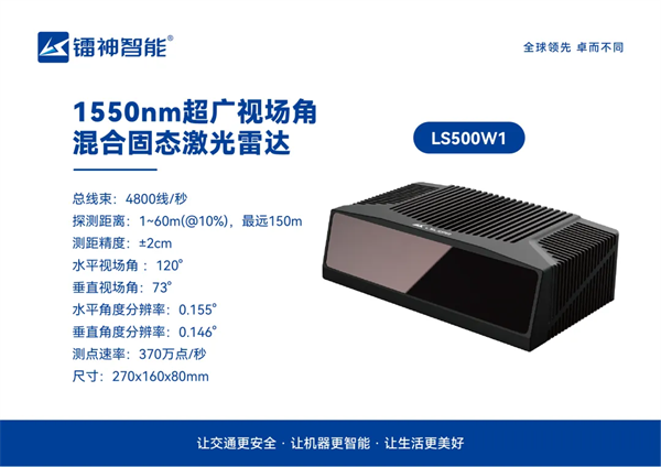 镭神智能1550nm超广角激光雷达发布，守护工程机械作业安全