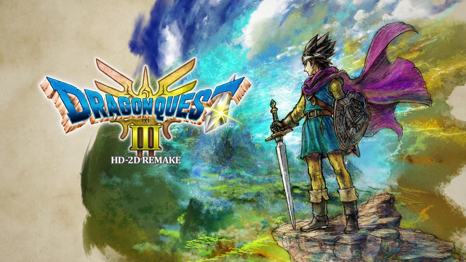 《勇者斗恶龙3 HD-2D 重制版》主角艺术图公开！