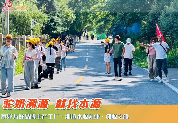 那拉集团旗下家好万好品牌生产工厂那拉本源乳业：溯源之旅凝聚团队力量，共绘品牌辉煌未来