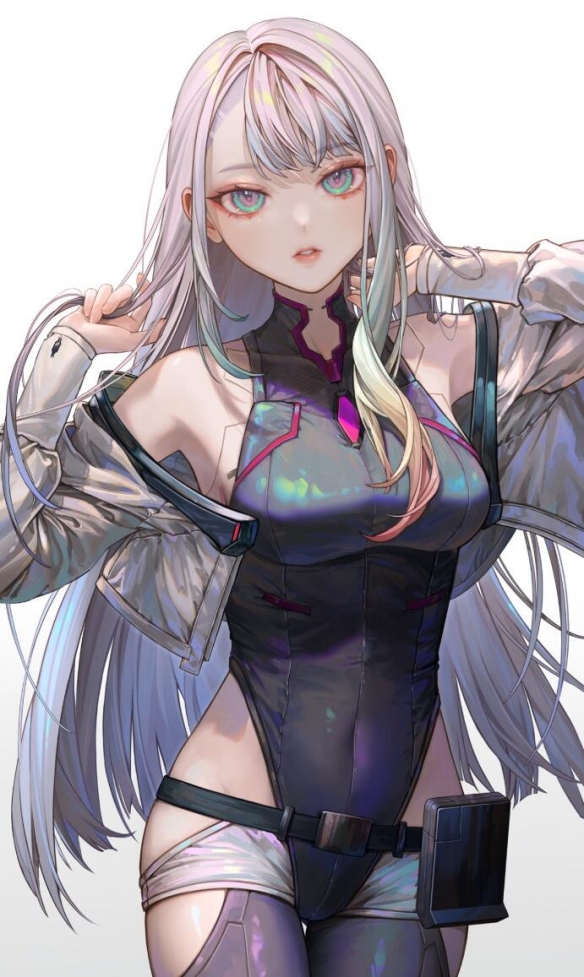 《赛博朋克：边缘行者》衍生插画