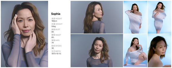 艺名Sophia 模特个人简介