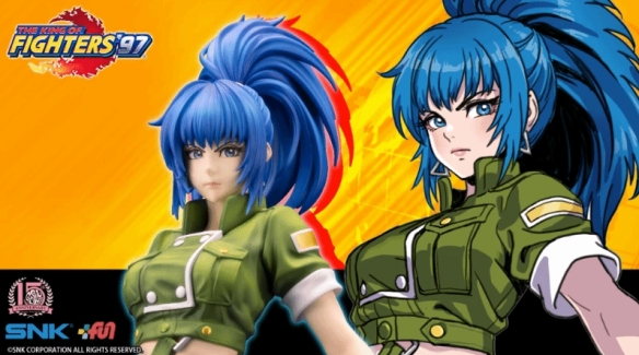 《拳皇97》美少女莉安娜手办公布 超飒蓝发大姐姐！