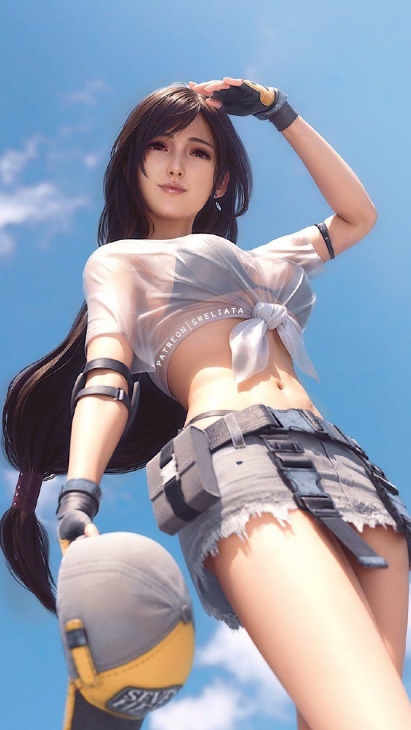 完美身材性感迷人！《最终幻想7》蒂法、爱丽丝3D美图