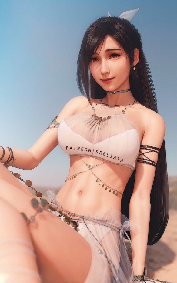完美身材性感迷人！《最终幻想7》蒂法、爱丽丝3D美图