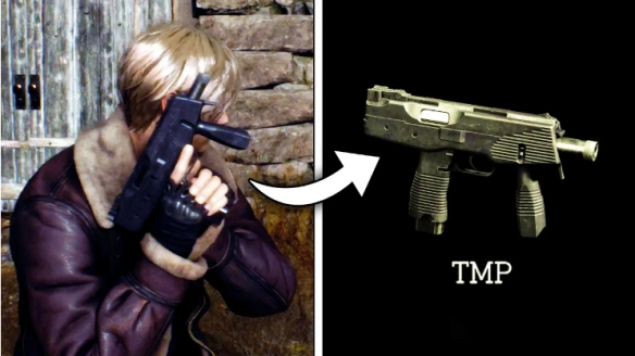 玩家发现《生化危机4Re》Demo隐藏武器“TMP”！