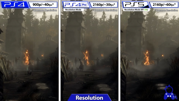 《生化危机4重制版》Demo PS各主机画面对比