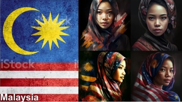 用AI生成亚洲各国女性：注重民族服装带来的特色！