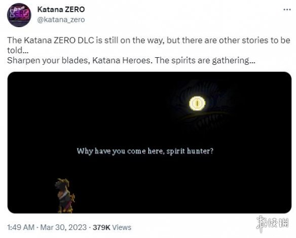 《武士零》官推宣布故事DLC正在开发中！发售日未定