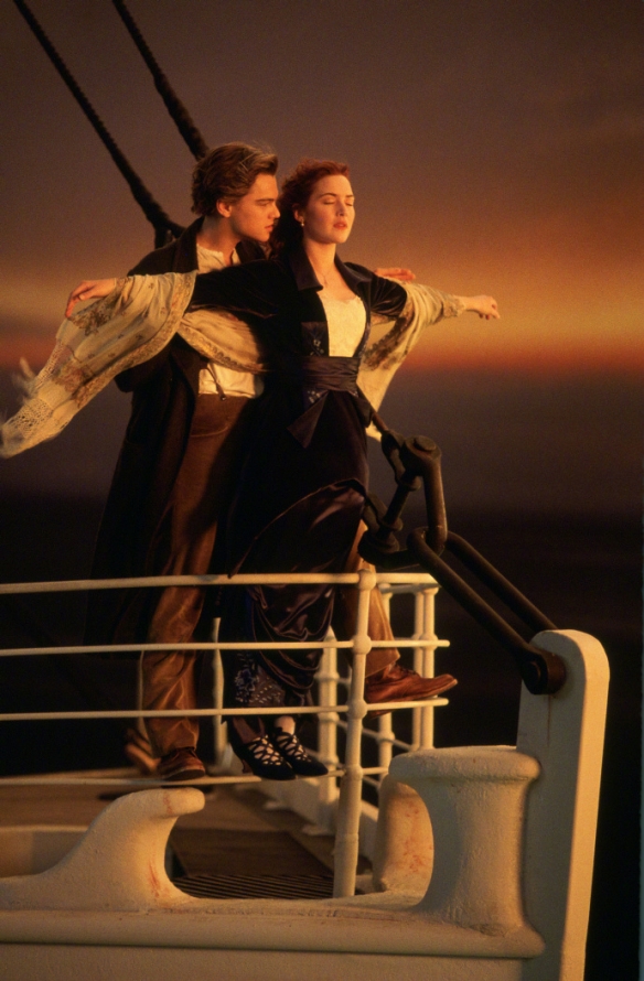 《泰坦尼克号》幕后照公布 小李子和肥温嫩出水来！