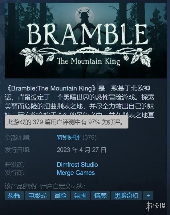 黑暗奇幻新游《布兰博：山丘之王》Steam 97%好评！