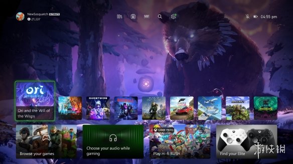 Xbox新版UI界面：优化主题背景遮挡 展示游戏专属壁纸