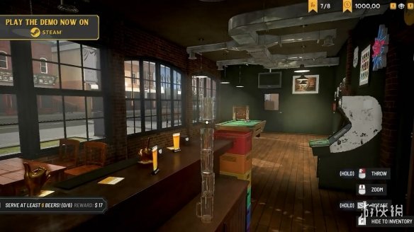 模拟经营《自酿酒吧模拟器》Steam发售日公布!预告赏