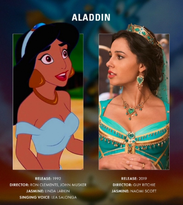 你最喜欢哪一个？6位迪士尼公主电影真人与动画对比