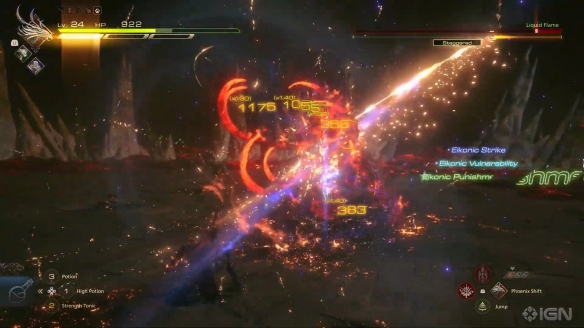 IGN《最终幻想16》BOSS战演示 液态火焰实力恐怖！